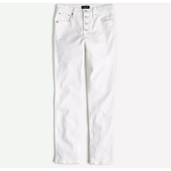 NWT J.Crew Vintage Straight Buttonfly Jean In White Size 33 - Picture 4 of 8